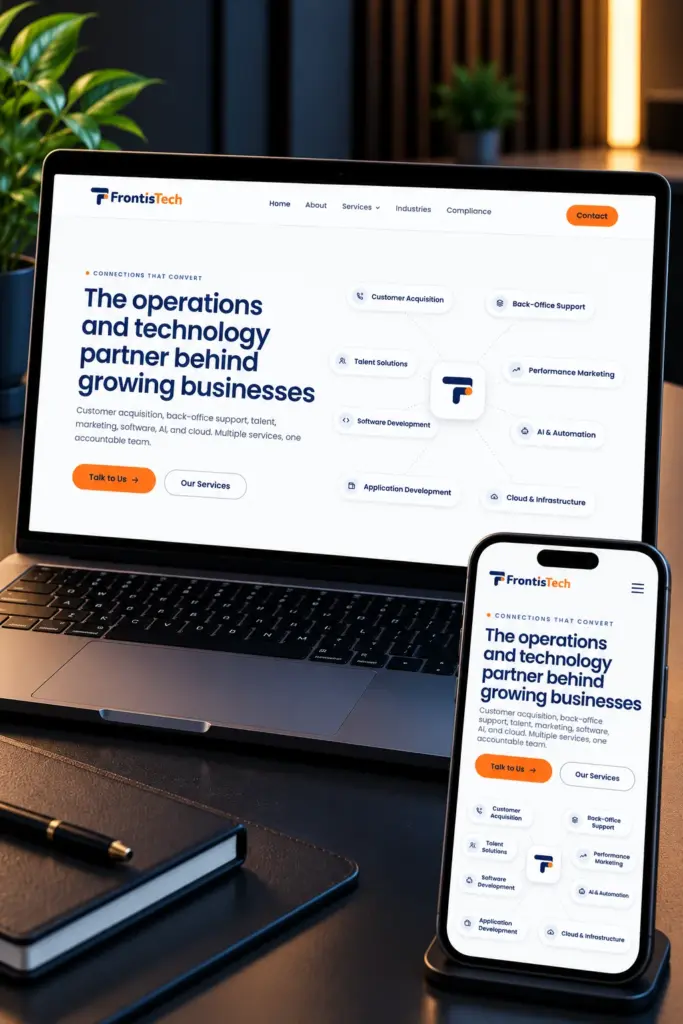 FrontisTech — Business & Technology Solutions Website