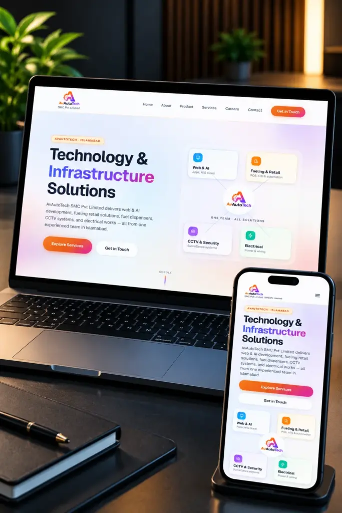 AvAutoTech — Technology & Infrastructure Solutions Website